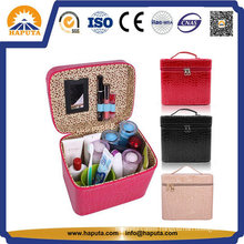 Colorful Makeup Leather Box with Mirror